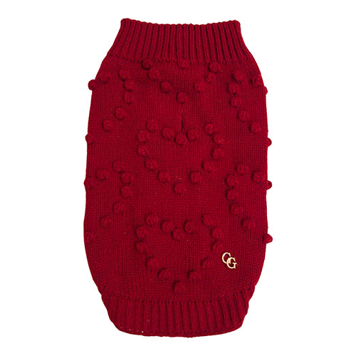 Red Velvet Dog Sweater by Fetch Shops