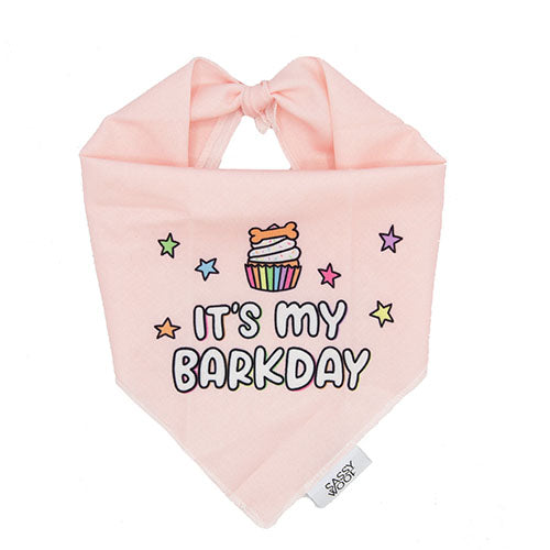 It's My Barkday Dog Bandana in Pink by Fetch Shops