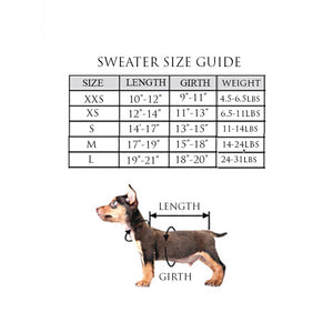Alqo Wasi Sweater Size Chart by Fetch Shops