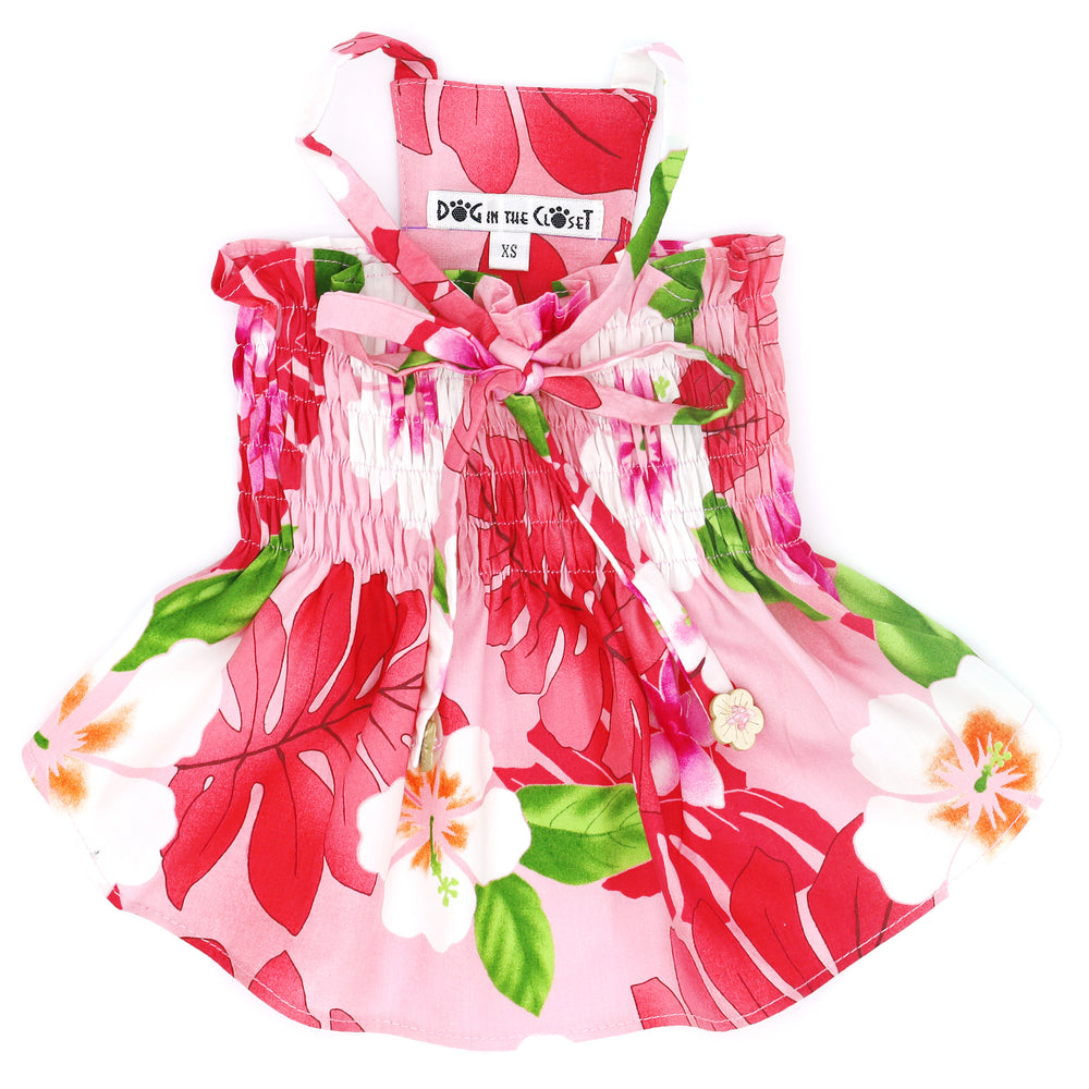 Aloha Pink Hawaiian Dog Dress