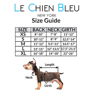 Le Chien Bleu Size Chart by Fetch Shops