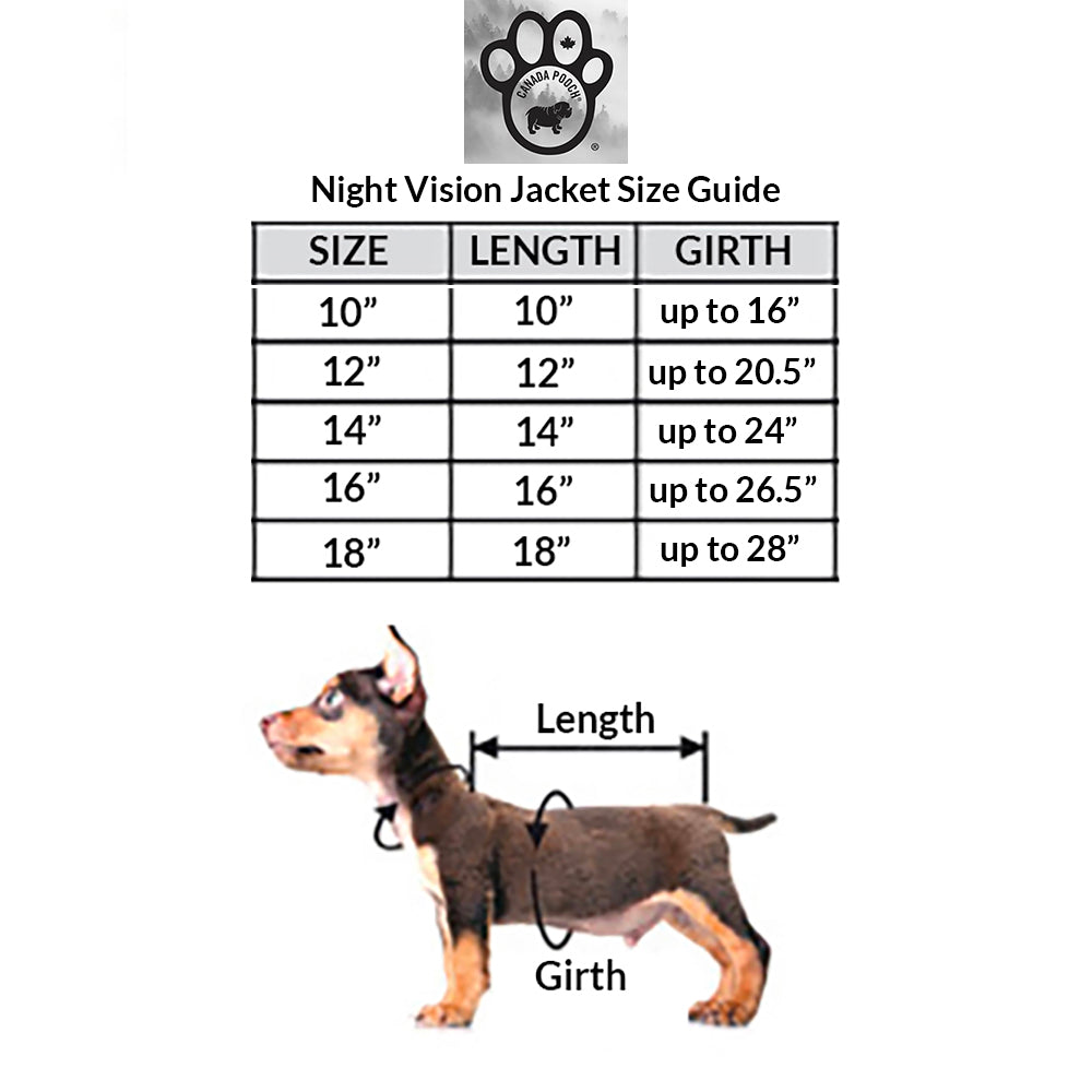 Night Vision Reflective Dog Jacket