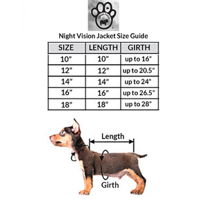 Night Vision Reflective Dog Jacket