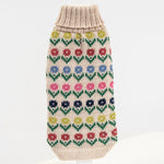 Flowers Alpaca Dog Sweater