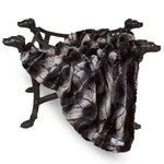 Deluxe Dog Blanket in Chinchilla Faux Fur Hanging by Fetch Shops