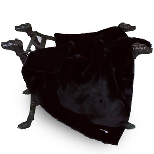 Divine Plus Dog Blanket in Black by Fetch Shops