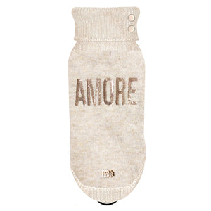 AMORE Dog Sweater in Beige