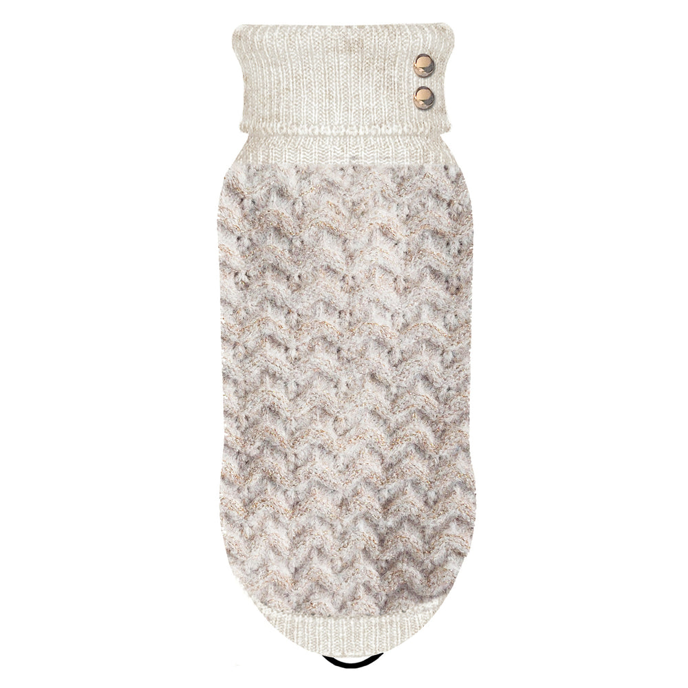 JANA Metallic Knit Dog Sweater