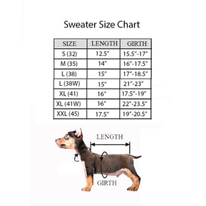 Milk & Pepper Sweater Size Chart by Fetch Shops