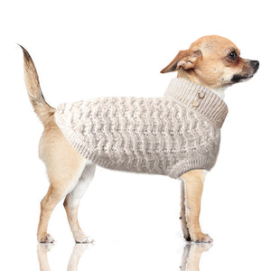 JANA Metallic Knit Dog Sweater