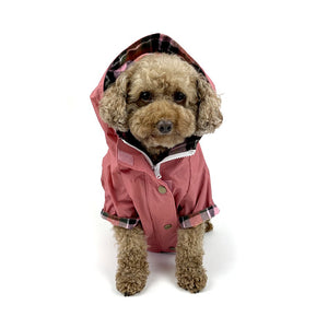 Dog Rain Jacket in Dusty Rose