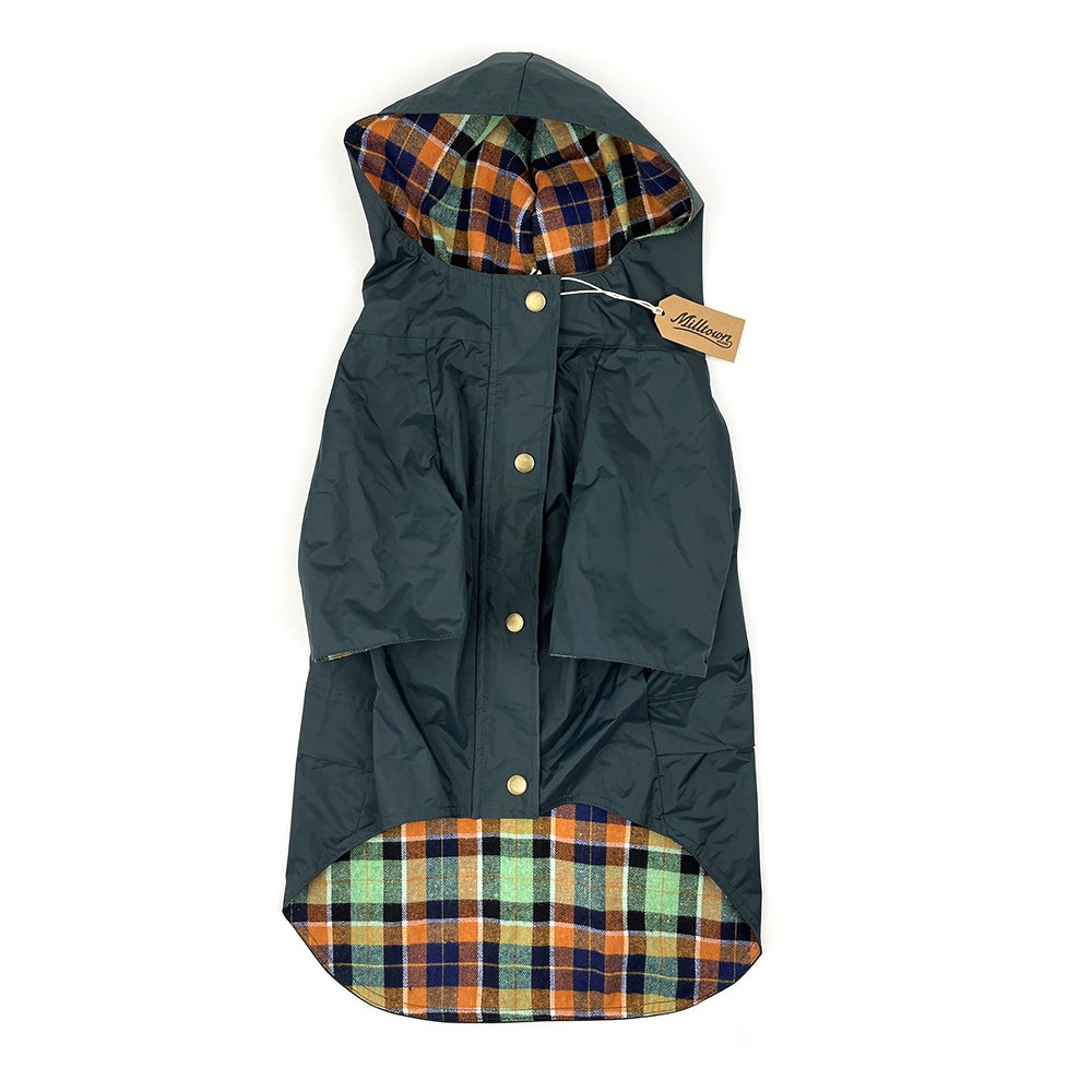 Dog Rain Jacket in Forest Green