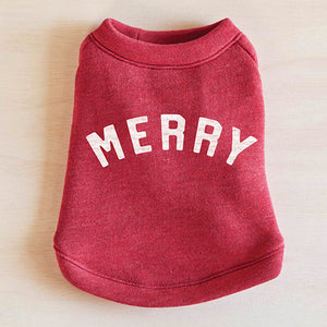 Merry Vintage Style Crewneck Sweatshirt in Cranberry Heather by Fetch Shops