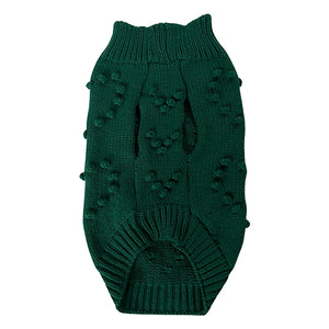 Evergreen Dog Sweater Front by Fetch Shops