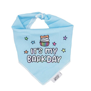 
                
                    Load image into Gallery viewer, Its My Barkday Dog Bandana in Blue by Fetch Shops
                
            