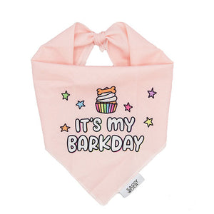 
                
                    Load image into Gallery viewer, It&amp;#39;s My Barkday Dog Bandana in Pink by Fetch Shops
                
            