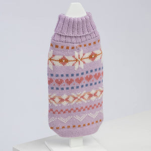 
                
                    Load image into Gallery viewer, Lavender Sunrise Alpaca Dog Sweater by Fetch Shops
                
            