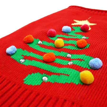 
                
                    Load image into Gallery viewer, Christmas Tree Bling Dog Sweater Detail by Fetch Shops
                
            
