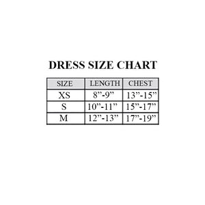 Dog In The Closet Dog Dress Size Chart by Fetch Shops