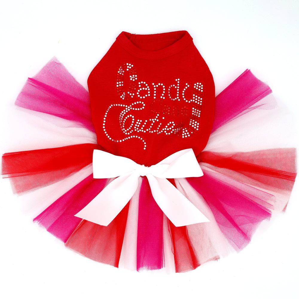 Candy Cane Cutie Tutu Dog Dress by Fetch Shops
