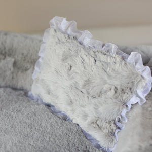 The Divine Dog Bed in Dove Grey Detail by Fetch Shops