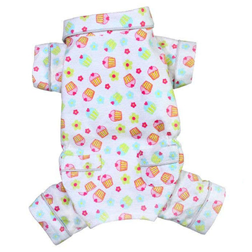 Cupcakes Flannel Pajamas with Pockets