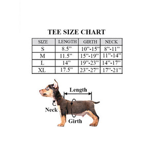 
                
                    Load image into Gallery viewer, Louis Barx Dog Tee Size Chart by Fetch Shops
                
            