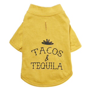 
                
                    Load image into Gallery viewer, Tacos &amp;amp; Tequilla Graphic Dog Tee by Fetch Shops
                
            