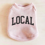 LOCAL Vintage Style Crewneck Dog Top in Rose Pink