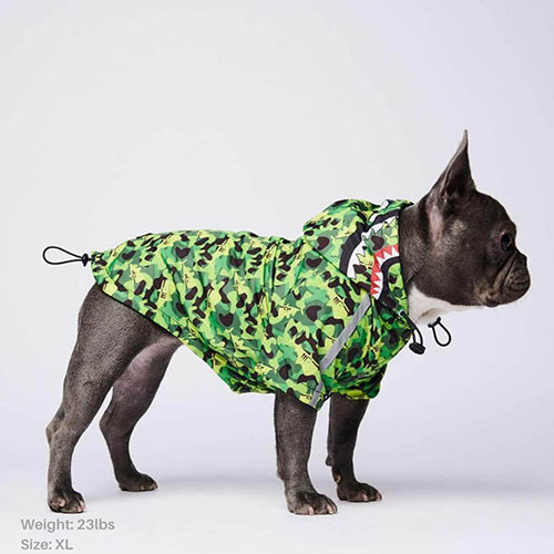 
                
                    Load image into Gallery viewer, Shark Monster Reflective Dog Raincoat
                
            