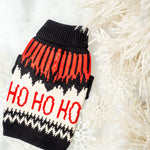 maxbone Ho Ho Ho Holiday Dog Sweater size chart by Fetch Shops